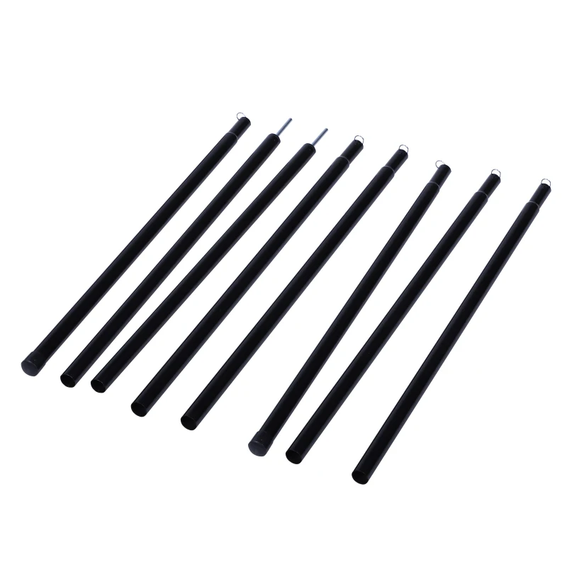 Outsunny Easy-Out Self Standing Rooftop Car Awning with PU Polyester Fabric for Sun-Shade & UV/Water Protection, Grey