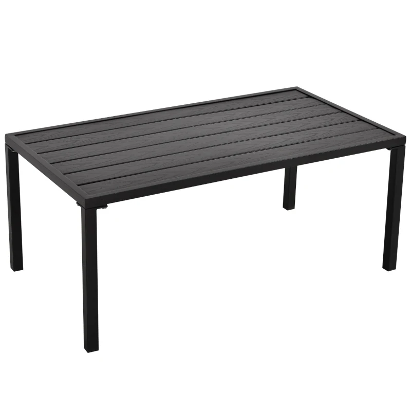 Outsunny 4-Piece Patio Furniture Set Garden Conversation Set with Soft Washable Cushions & Strong Steel Frame, Grey