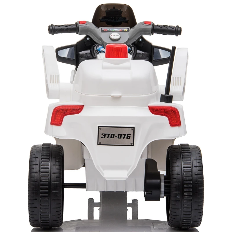 Aosom Ride-On Motorcycle for Kids  6V White