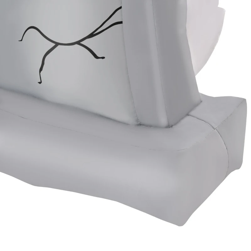 HOMCOM 5.1 ft Inflatable Ghosts with Tombstone, Halloween Outdoor LED Light Yard Display, Waterproof