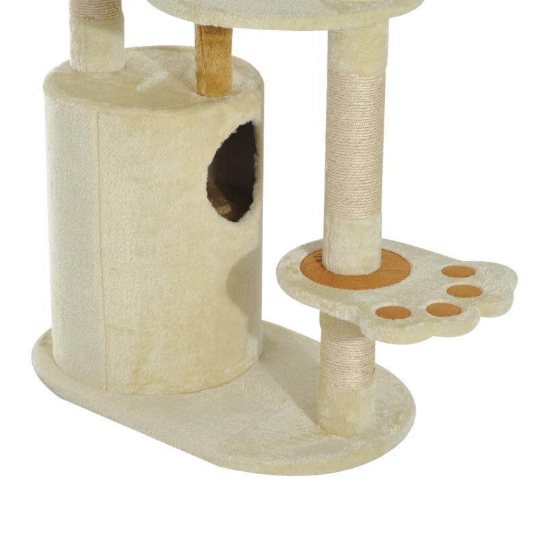 Pawhut 55" Cat Tree Condo Scratching Post Furniture Scratcher House