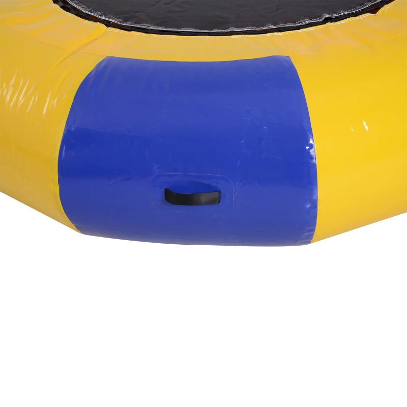 Soozier Inflatable Water Trampoline Bouncer Jumping PVC with Pump Outdoor Summer Swim Platform