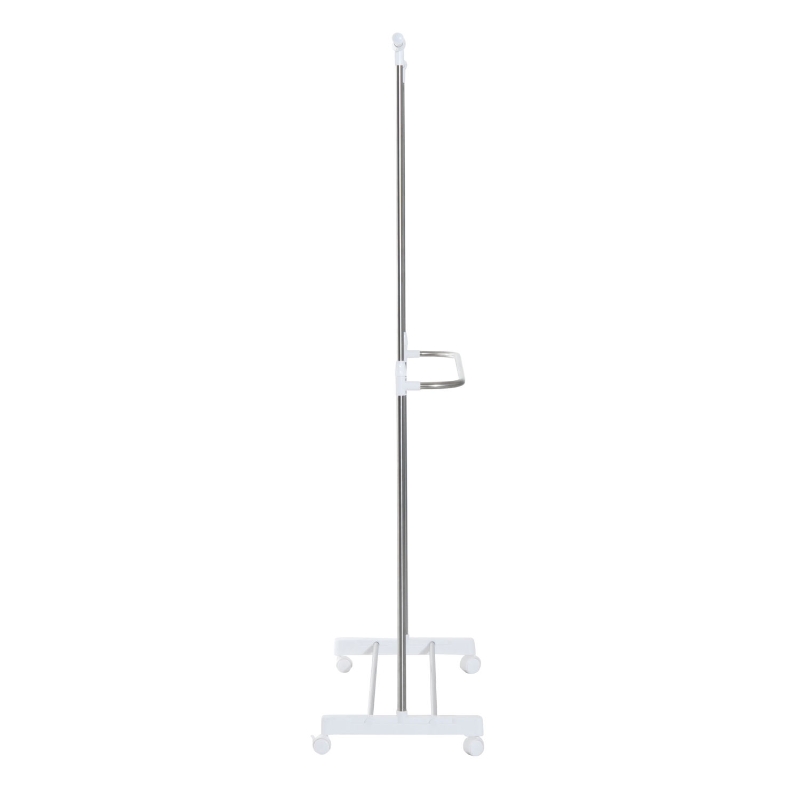 HomCom Rolling Extendable Clothes Rack Adjustable Double Rods Garment Hanger with Shoe Rack and Brake Wheels
