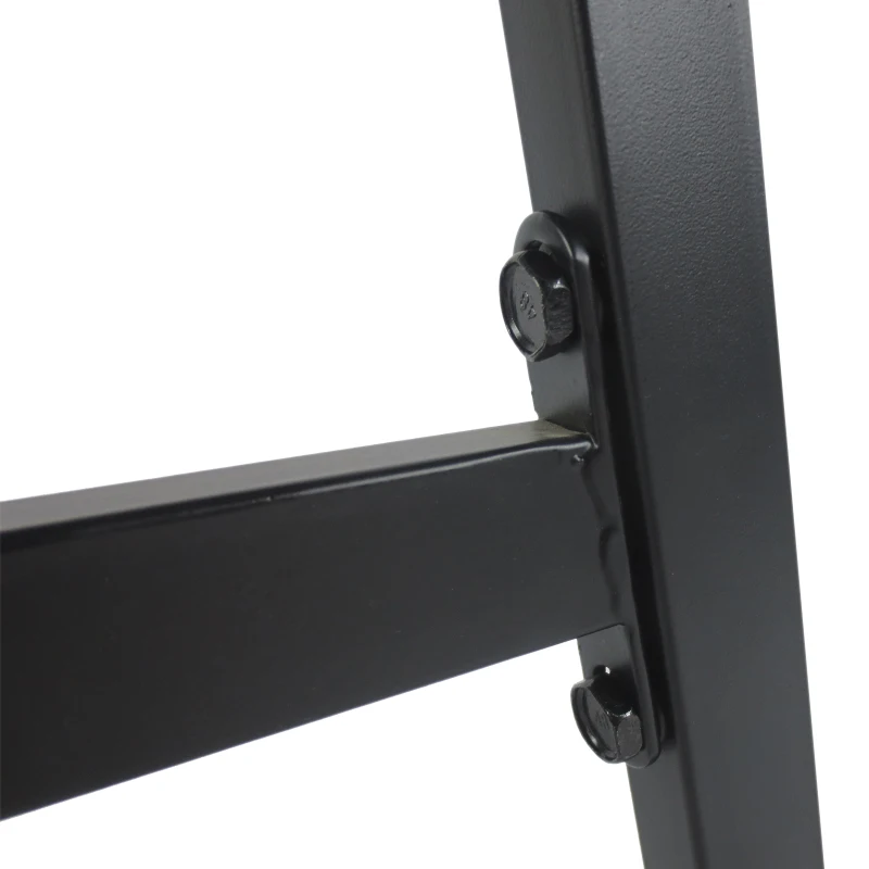 Outsunny 3pcs Outdoor Bistro Set Table and Chair Set Black