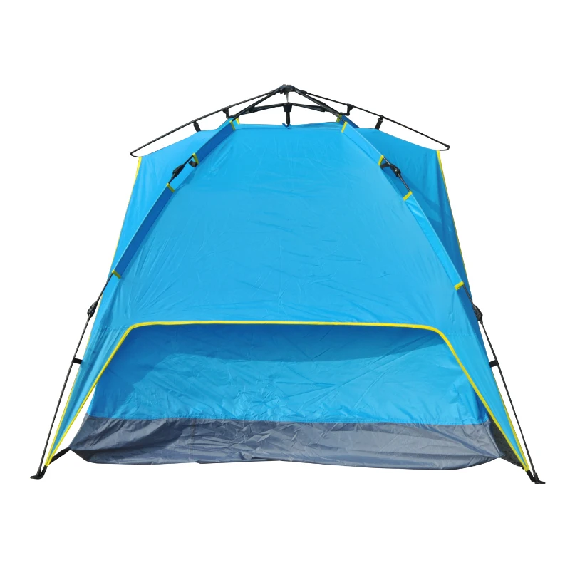 Outsunny 3-4 Person Double Layer Family Camping Hiking Instant Tent Auto Blue
