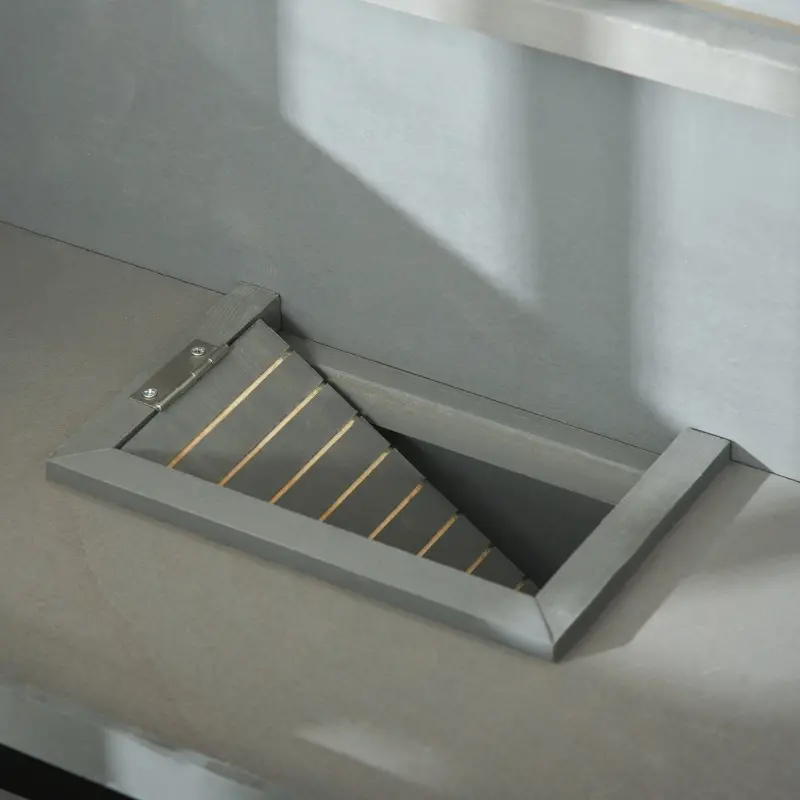 PawHut Wooden 3-Tier Hamster Cage Hutch Box with Ladder Wheels for Small Animals, Dark Gray