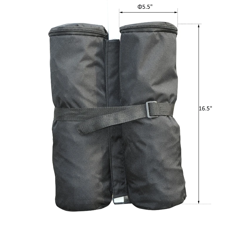 Outsunny Canopy Tents Anchor Sandbags Weight Bags Set of 4 Black