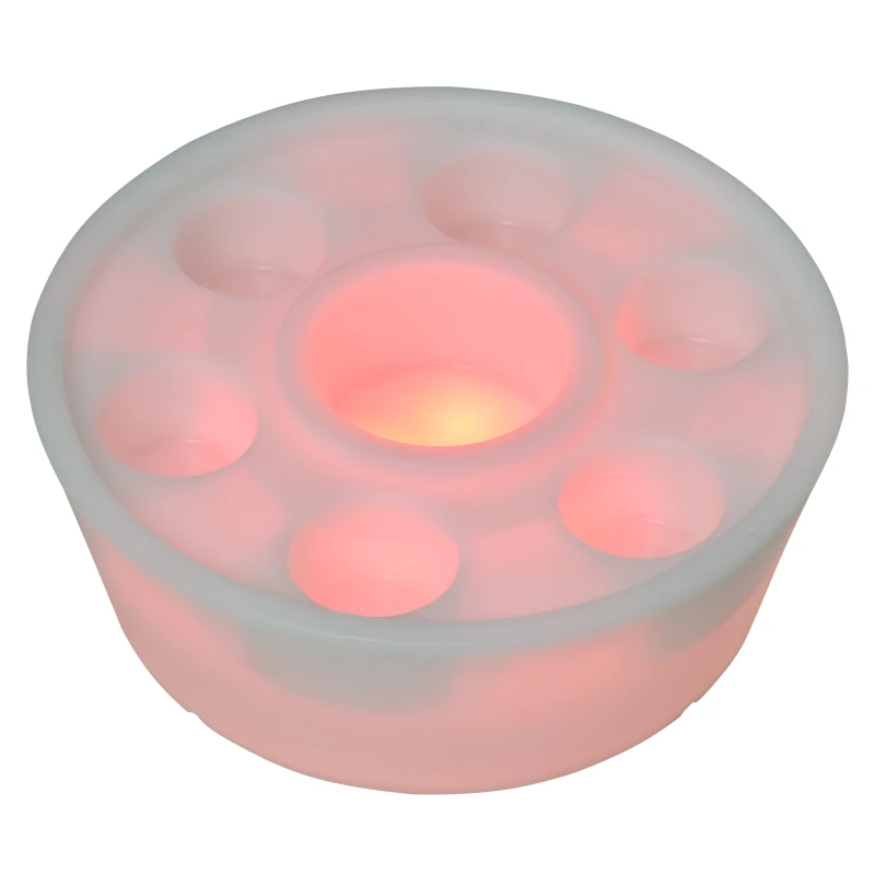 Outsunny Colorful Flash Light Up Atmosphere Party Decor Light Tableware for Party Bar