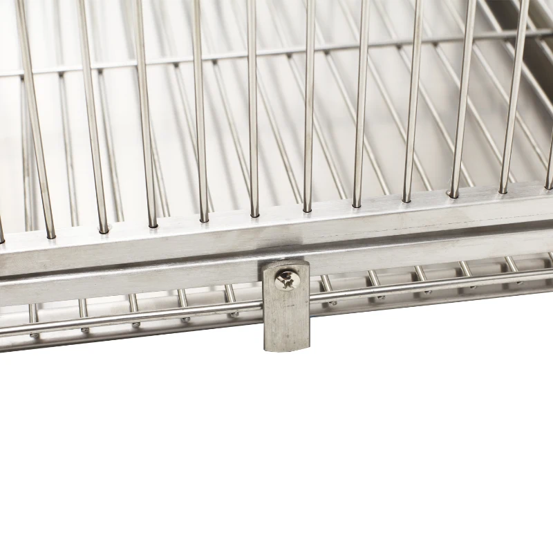 PawHut 25" Bird Carrier Cage Parrot Macaw Cockatiel Travel Cage Stainless Steel Dome Top with Two Feed Bowls