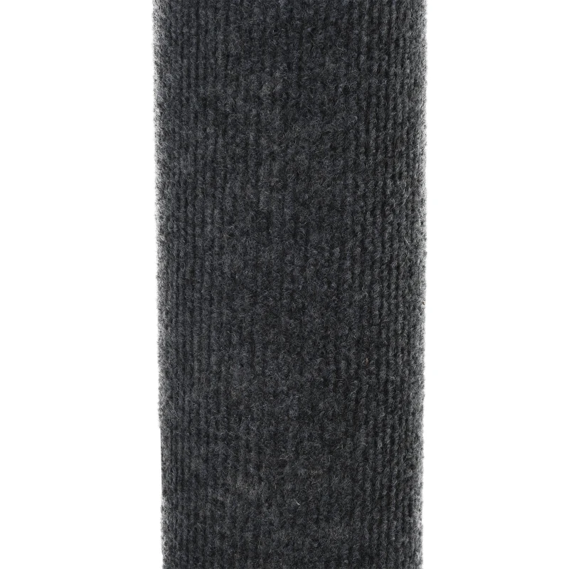 PawHut Floor-to-Ceiling Cat Tree Cat Climbing Tower with Sisal-Covered Scratching Posts Natural Cat Tree Activity Center for Kittens Cat Tower Furniture, Gray