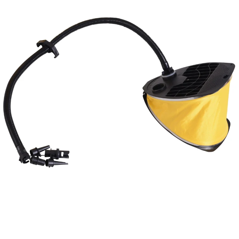 Soozier Inflatable Water Trampoline Bouncer Jumping PVC with Pump Outdoor Summer Swim Platform