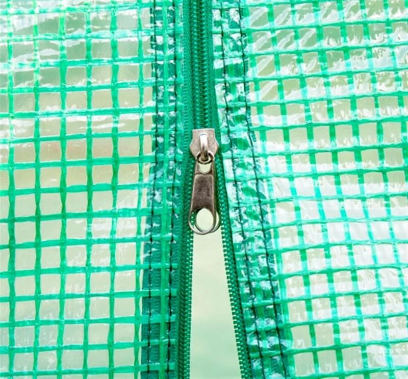 11.5'L x 10'W Medium Steeple Greenhouse - Easy Set Up - Green/Steel