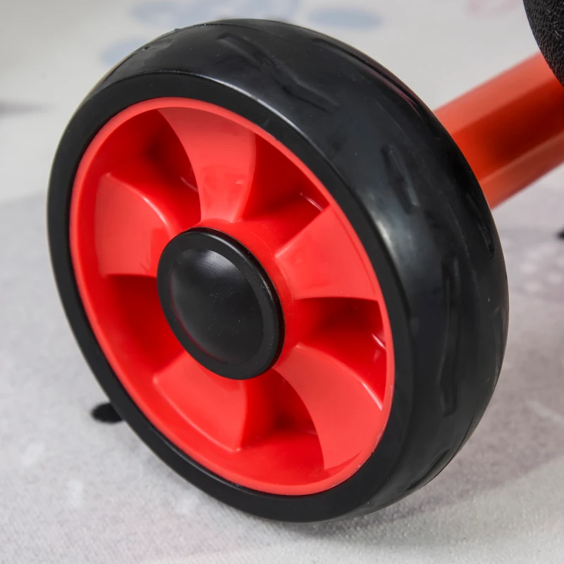 Qaba Kids Tricycle with 10" Big Wheels Toddler Pedal Pusher Trike Bike for 2-6 Boys and Girls, Ride-on Toy for Indoor Outdoor 27.5" x 20" x 20.5", Red