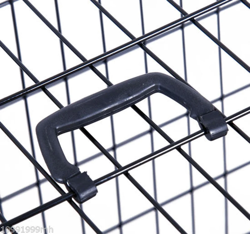 PawHut 36-inch Two Door Folding Metal Dog Crate Cage Kennel with Divider