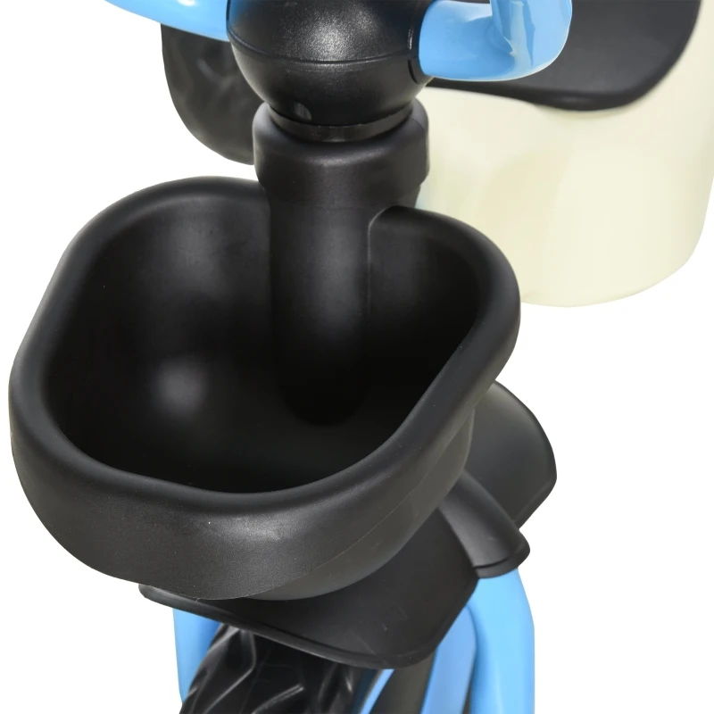 Qaba 3 Wheel Foldable Kids Tricycle Walking Toddler Bike for for 3-5 Year-old Boys & Girls Blue