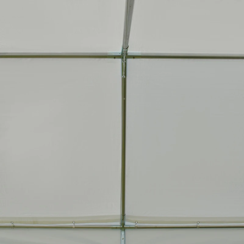 Outsunny 10' x 20' Heavy Duty Outdoor Carport Awning/Canopy with Weather-Fighting Material & Anchor Kit, White