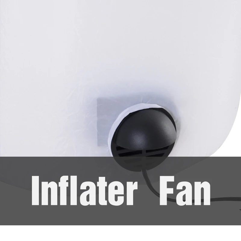 HOMCOM 6ft LED Outdoor Halloween Inflatable Decoration - Ghost with Pumpkin