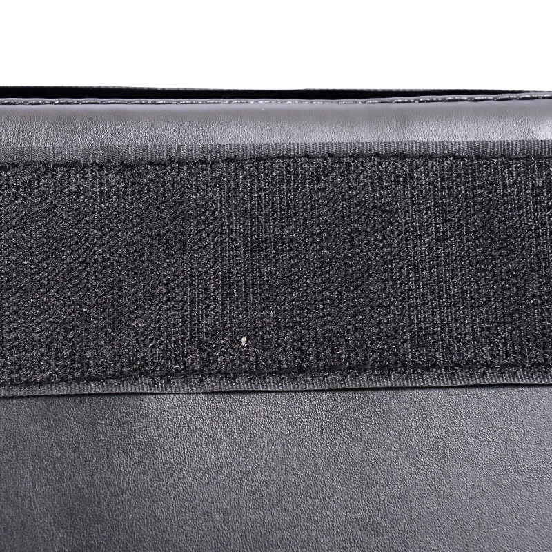 Soozier 4ftx10ftx2inch PU Leather Gymnastics Tumbling Gym Mat Arts Folding Yoga Exercise Pad 4 Panel (Black)