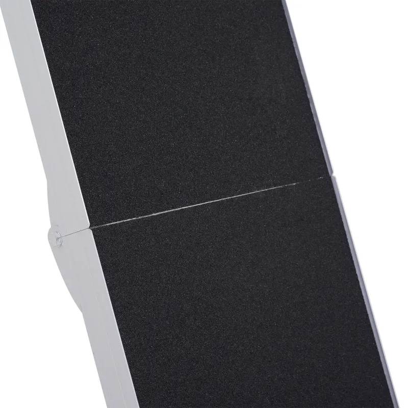 PawHut 96" Dog Ramp Portable Bi-Fold Folding Pet Ramp for Large Dogs Car Truck SUV