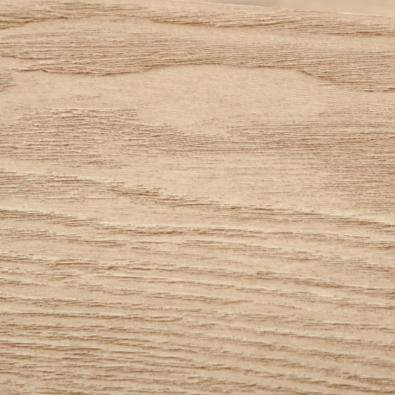 HOMCOM Rustic Industrial 5-Piece Dining Table Set Black Metal with 4 Chairs for Kitchen, or Dining Room, Oak