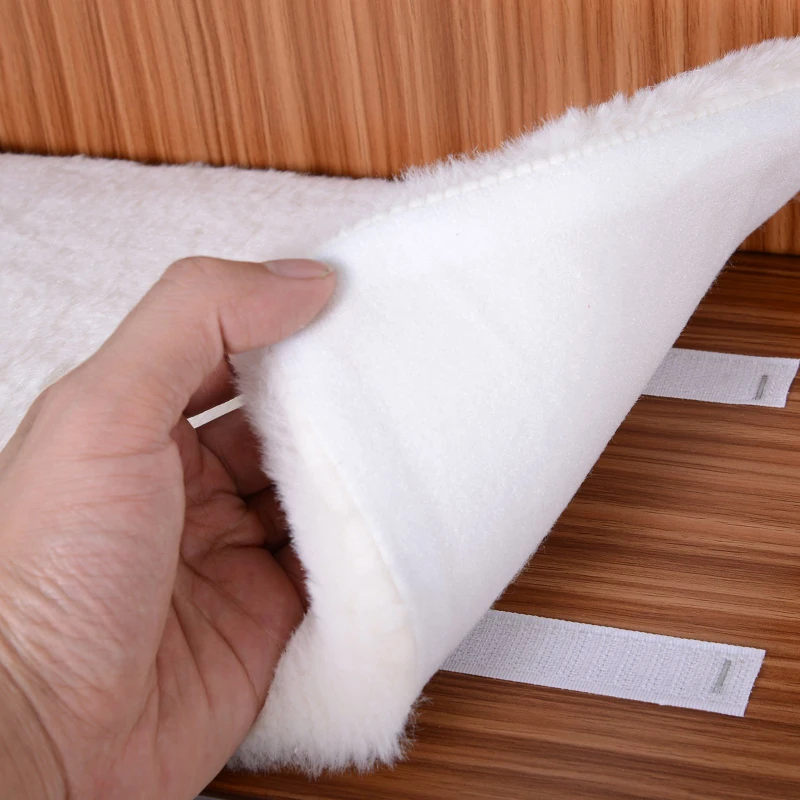 PawHut 24" Wooden Carpeted Pet Easy Step Pet 3 Stairs Ramp for Cats and Dogs