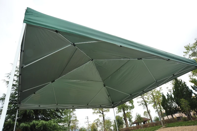 Outsunny 13' x 13' Adjustable Height Easy Pop Up Canopy Party Tent - Green