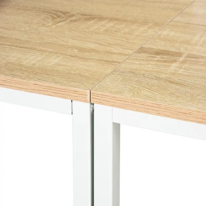 HOMCOM 94.5in Industrial Double Computer Desk with Hutch and Storage Shelves, Extra Long Two Person Home Office Desk, Writing Table Workstation for 2 People with CPU Stand, Oak Wood Grain