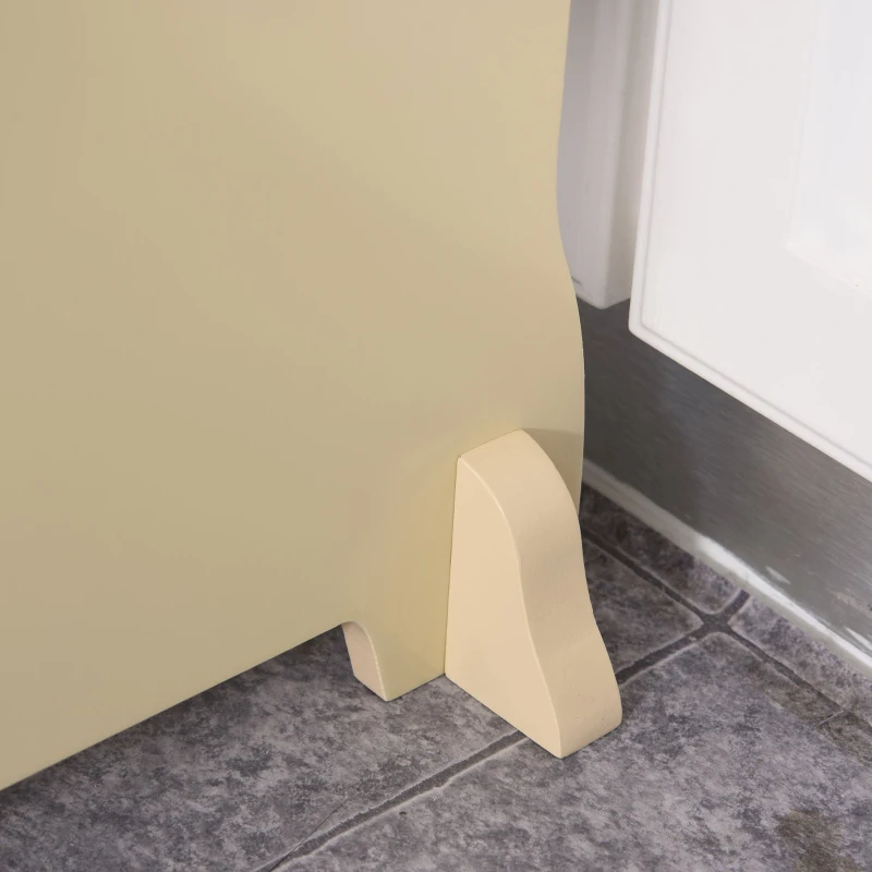 Qaba Toddler Tower Kitchen Helper for Children with 2 Non-Slip Steps and Support Handles - Natural