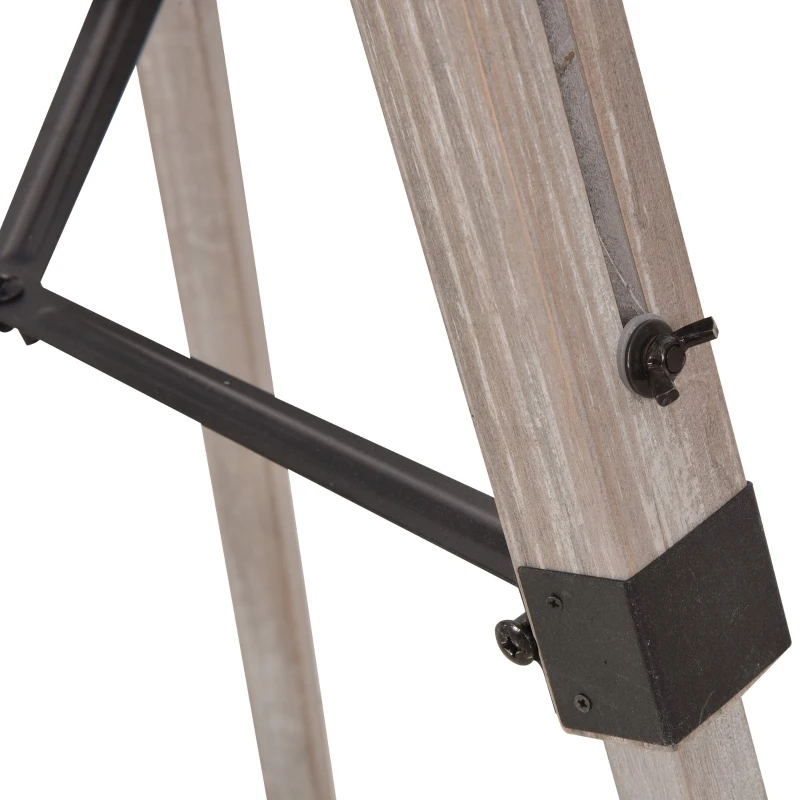 HOMCOM Floor Lamp Height Adjustable Camera Shape Lampshade Black