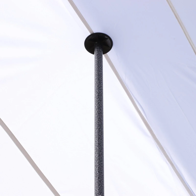 Outsunny 10' x 20' Pop Up Canopy Tent, Instant Sun Shelter, Tents for Parties, Height Adjustable, with Wheeled Carry Bag, for Outdoor, Garden, Patio, White