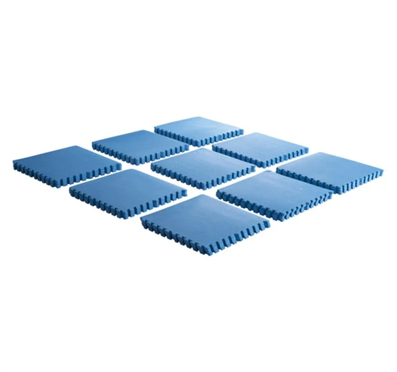 Soozier 216 sq ft Exercise Interlocking Protective Flooring - 24" x 24" x 3/8" Tiles - Blue