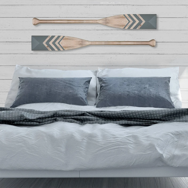 Stratton Nautical Chevron Oar Wall Decor