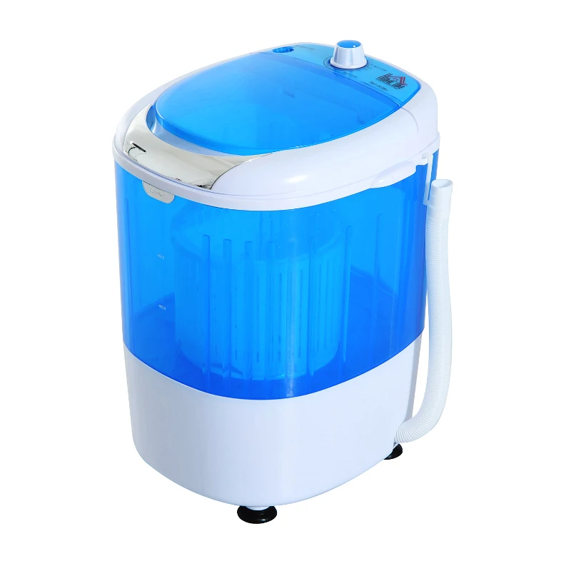 HomCom 2-In-1 Electric 5.5 Pound Capacity Mini Portable Washing Machine And Air Spin Dryer - Blue
