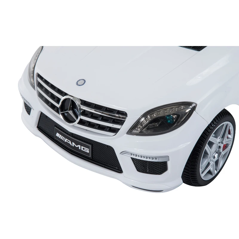 Mercedes Benz ML63 12V Kids Electric Ride On Car with MP3 and Remote Control - White