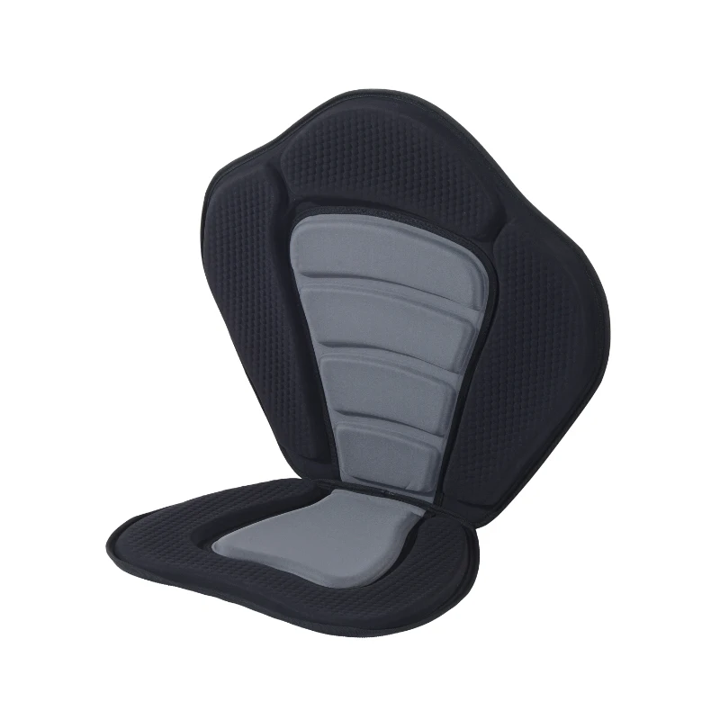 Aosom Outdoor Adjustable Padded Kayak Seat and Backrest- Black