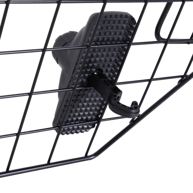 PawHut Adjustable Dog Car Barrier for SUV Vehicle Car Cargo Trunk Wire Mesh Universal Backseat Car Pet Barrier, Pet Safety