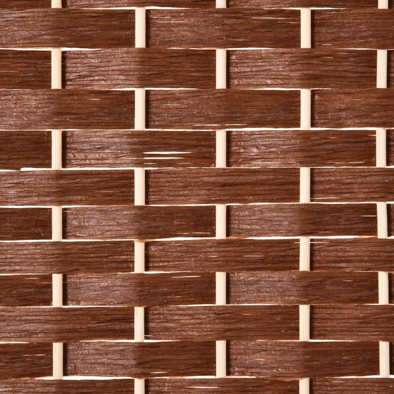 HomCom 6ft 6-Panel Diamond Weave Folding Room Divider with Freestanding Folding Screen & Stylish Wicker Material