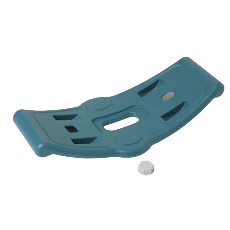 Qaba 2 in 1 Rocking Horse & Sliding Car for Indoor & Outdoor Use, Gray and Green