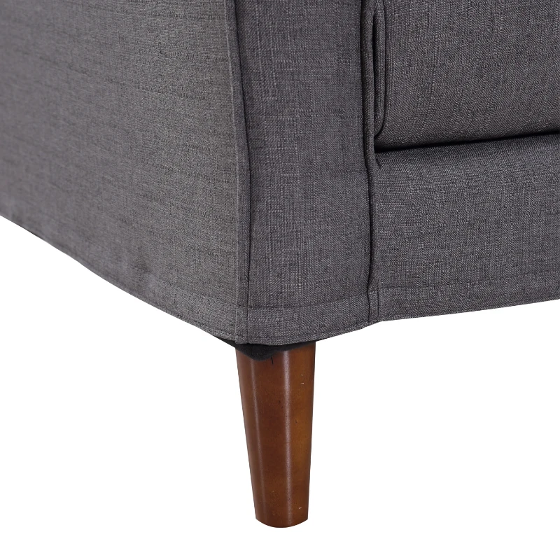 HomCom Two-Seat Sofa - Dark Gray