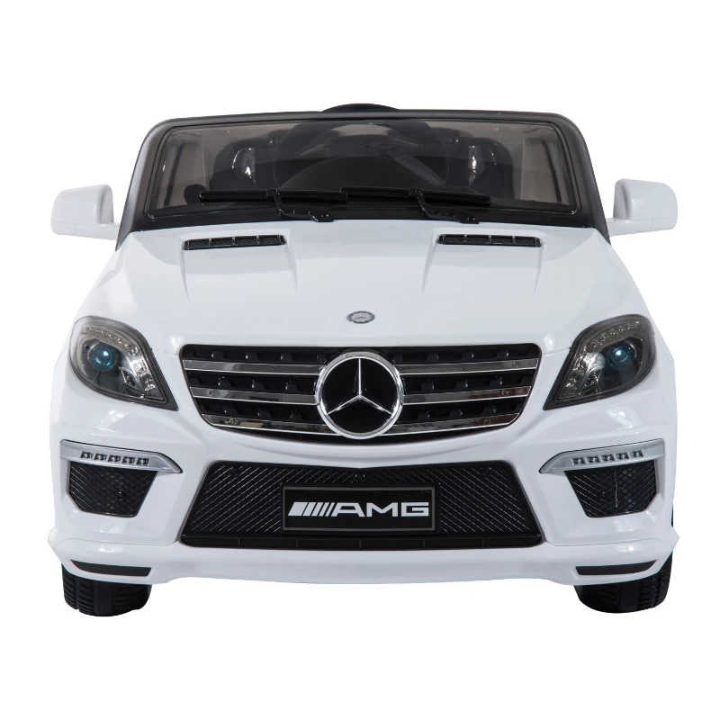 Mercedes Benz ML63 12V Kids Electric Ride On Car with MP3 and Remote Control - White