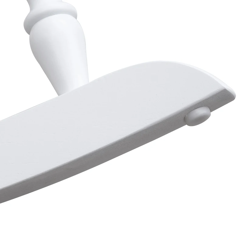 HomCom Wooden Baby Nursery Rocking Chair - White