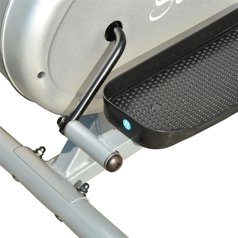 Soozier 2 in 1 Cardio Fitness Elliptical Fan Bike Trainer w/ LCD Display