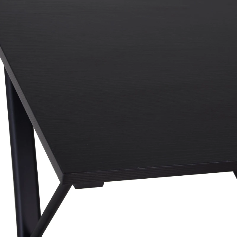 Vinsetto L Shape Computer Desk Eco-Friendly Wood & Metal Corner Display Table Minimalist Easy Assembly