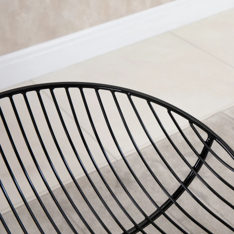 HOMCOM Modern Bar Stools Set of 2, Bar Height Barstools, 29.5" Seat Height Bar Chairs for Kitchen, Pub with Backrest and Footrest, Steel Frame, Black