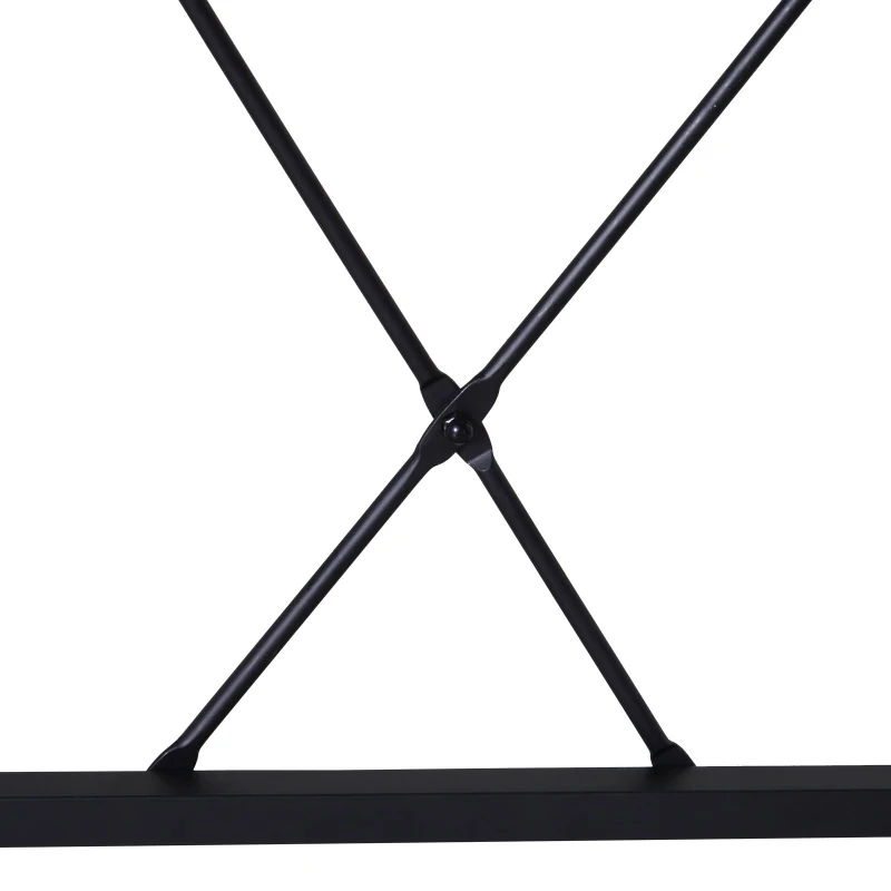 Vinsetto L Shape Computer Desk Eco-Friendly Wood & Metal Corner Display Table Minimalist Easy Assembly