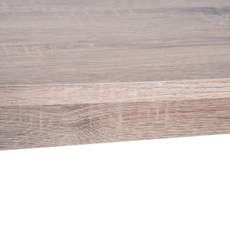 HomCom Modern Indoor Storage Rectangular Living Room Coffee Table -Wood Grain