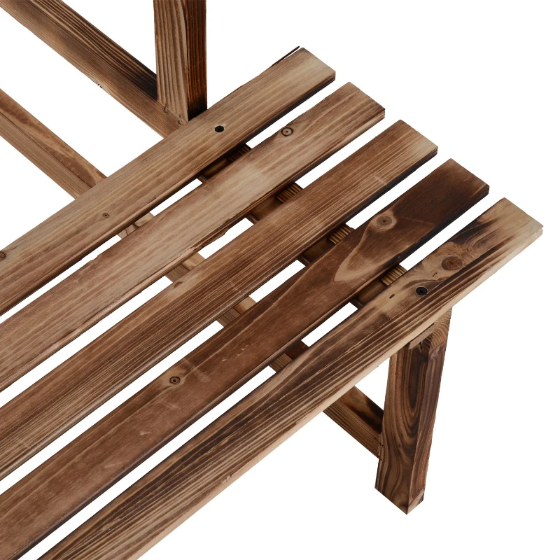 Outsunny 47" Wooden 3-Tier Step Style Plant Stand