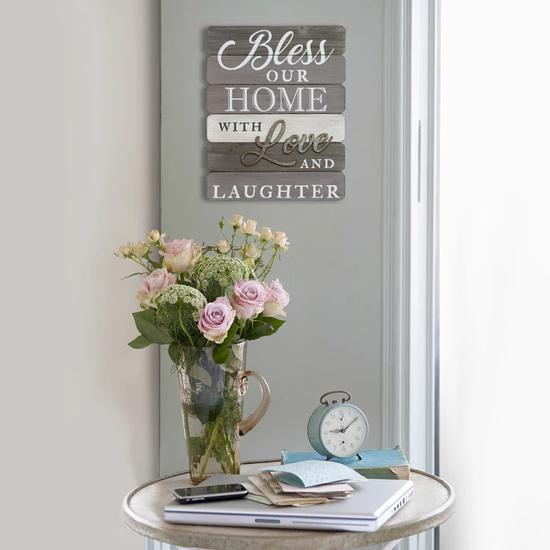 Stratton "Bless our home with love and laughter" Wall Art
