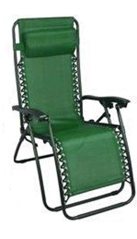 Outsunny Reclining Zero Gravity Chair - Green