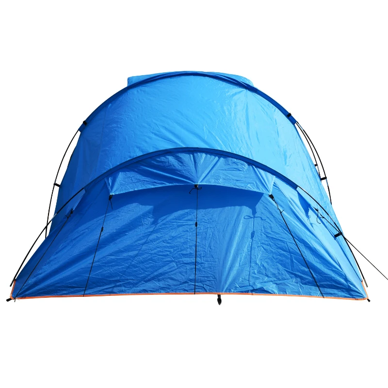 Outsunny 2-4 Person Waterproof Folding Family Camping Tent Outdoor Hiking Sleeping Dome Shelter w/ Front Porch